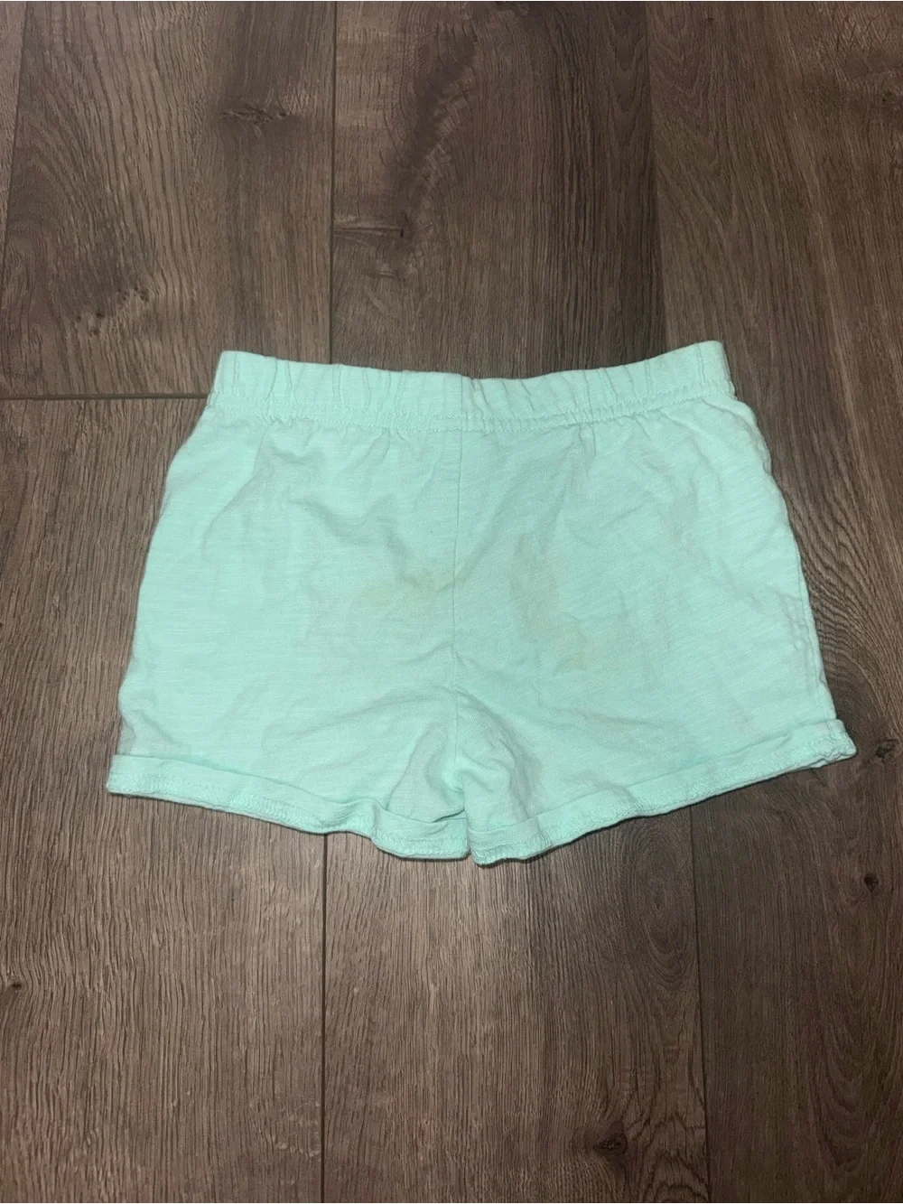 Carter's Light Mint Elastic Waist Cotton Shorts